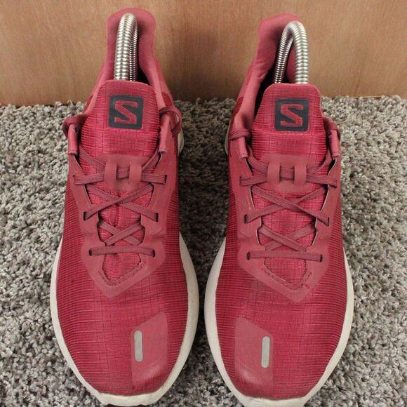 Salomon Alphacross 3 Trail Running Shoes Womens 6 Red Mesh Outdoor Athletic - Picture 4 of 14